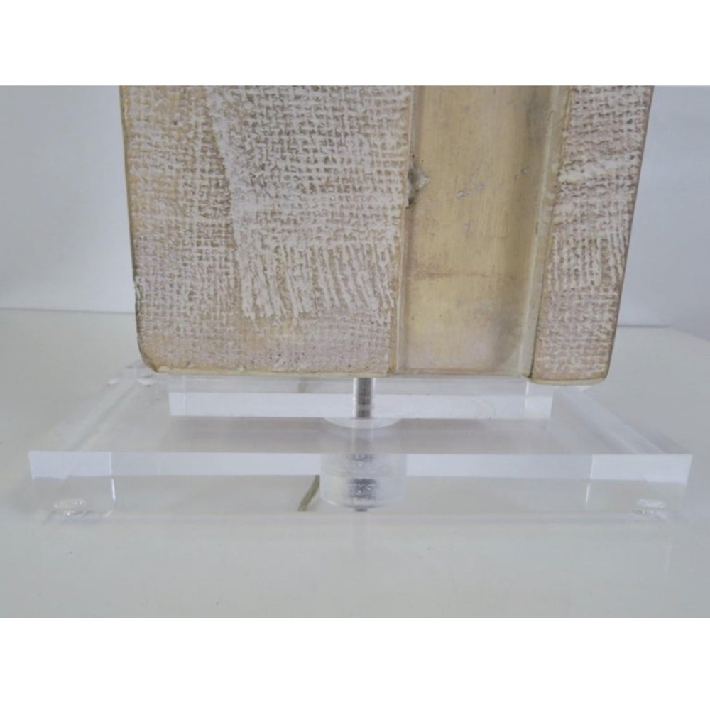 Casual Lamps of California Brutalist Modern Lucite Plinth Table Lamp 1988 - Picture 4 of 13